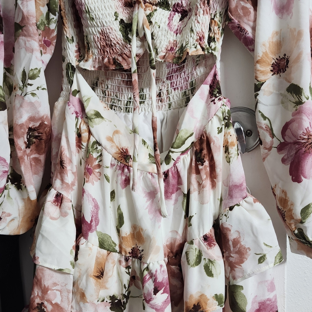 Floral Long Sleeve Dress
